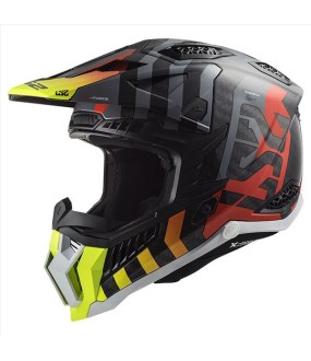 LS2 MX703 C X-FORCE BARRIER H-V YELLOW RED M