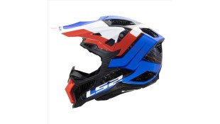 LS2 MX703 X-FORCE GALUO GLOSS WHITE RED BLUE XL