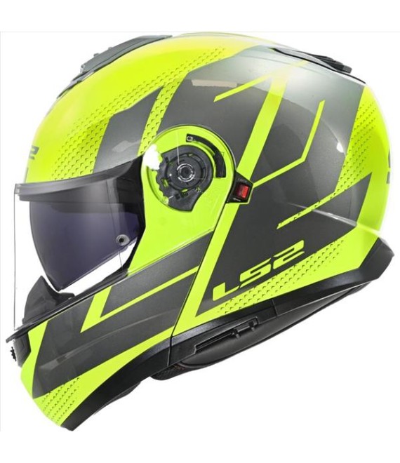 LS2 FF902 SCOPE ARCH GLOSS WHITE TITANIUM S ΕΞΟΠΛΙΣΜΟΣ LS2 FF908 STROBE II CODE GLOSS H-V YELLOW GREY S