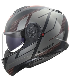 LS2 FF908 STROBE II CODE MATT BLACK GREY XL