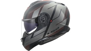 LS2 FF908 STROBE II CODE MATT BLACK GREY XL