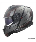 LS2 FF908 STROBE II CODE MATT BLACK GREY XL