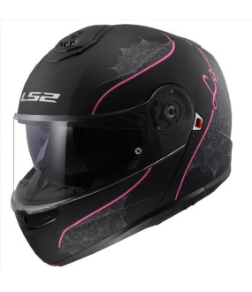 LS2 FF908 STROBE II LUX MATT BLACK PINK XL