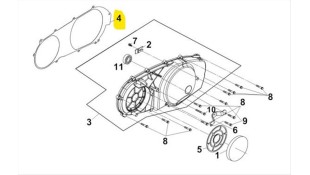 ΦΛΑΝΤΖΑ ΚΑΠΑΚΙΟΥ ΜΕΤΑΔΟΣΗΣ SYM MAXSYM 400i SPARE PARTS