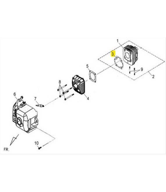 ΦΛΑΝΤΖΑ ΒΑΣΕΩΣ ΚΥΛΙΝΔΡΟΥ SYM 50 2T SPARE PARTS ΦΛΑΝΤΖΑ ΒΑΣΕΩΣ ΚΥΛΙΝΔΡΟΥ SYM 50 2T