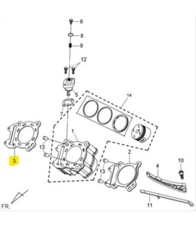 ΦΛΑΝΤΖΑ ΚΕΦΑΛΗΣ ΚΥΛΙΝΔΡΟΥ SYM 300