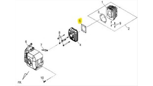 ΦΛΑΝΤΖΑ ΚΕΦΑΛΗΣ ΚΥΛΙΝΔΡΟΥ SYM 50 2T ΦΛΑΝΤΖΑ ΚΕΦΑΛΗΣ ΚΥΛΙΝΔΡΟΥ SYM 50 2T