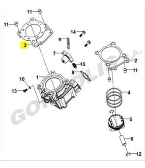 ΦΛΑΝΤΖΑ ΚΕΦΑΛΗΣ ΚΥΛΙΝΔΡΟΥ SYM NH-T 200