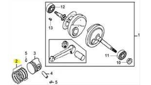 ΕΛΑΤΗΡΙΑ ΠΙΣΤΟΝΙΟΥ STD (ΣΕΤ) SYM FIDDLE/ORBIT 50 ΑΝΤΑΛΛΑΚΤΙΚΑ