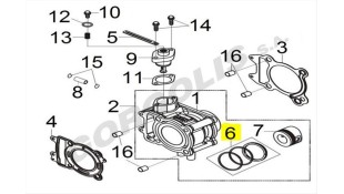ΕΛΑΤΗΡΙΑ ΠΙΣΤΟΝΙΟΥ STD (ΣΕΤ) SYM CITYCOM / CRUISYM / HD / JOYMAX 300 ΑΝΤΑΛΛΑΚΤΙΚΑ
