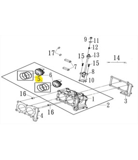 ΕΛΑΤΗΡΙΑ ΠΙΣΤΟΝΙΟΥ (ΣΕΤ) SYM MAXSYM TL 500/508 ΑΝΤΑΛΛΑΚΤΙΚΑ