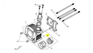 ΠΙΣΤΟΝΙ ΣΚΕΤΟ SYM FIDDLE III/SYMPHONY SR 125