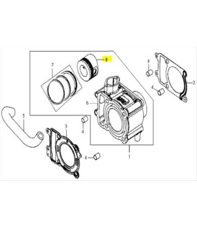 ΠΙΣΤΟΝΙ ΣΚΕΤΟ STD 61mm SYM GTS/JOYRIDE/HD