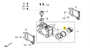 ΠΙΣΤΟΝΙ ΣΚΕΤΟ SYM GTS/CITYCOM 300i