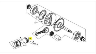 ΠΙΣΤΟΝΙ ΣΚΕΤΟ SYM JET X 125