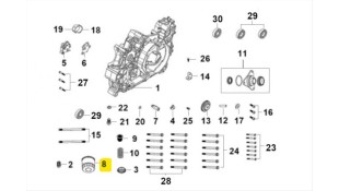 ΦΙΛΤΡΟ ΛΑΔΙΟΥ SYM ADXTG 400 ΑΝΤΑΛΛΑΚΤΙΚΑ