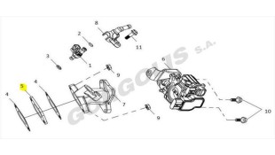 ΦΛΑΝΤΖΑ ΛΑΙΜΟΥ ΕΙΣΑΓΩΓΗΣ ΚΟΚΚΑΛΙΝΗ SYM VF 185 SPARE PARTS
