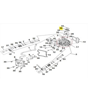ΦΛΑΝΤΖΑ ΛΑΙΜΟΥ ΚΑΡΜΠΥΡΑΤΕΡ ΚΟΚΚΑΛΙΝΗ SYM JET 14/JET X/SYMPHONY ST SPARE PARTS