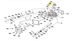 ΦΛΑΝΤΖΑ ΛΑΙΜΟΥ ΚΑΡΜΠΥΡΑΤΕΡ ΚΟΚΚΑΛΙΝΗ SYM JET 14/JET X/SYMPHONY ST SPARE PARTS