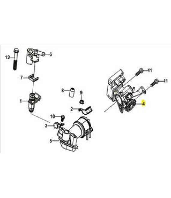 ΣΩΜΑ ΨΕΚΑΣΜΟΥ SYM E5 125 ΑΝΤΑΛΛΑΚΤΙΚΑ ΣΩΜΑ ΨΕΚΑΣΜΟΥ SYM E5 125
