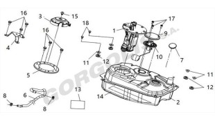 ΦΙΛΤΡΟ ΒΕΝΖΙΝΗΣ ΣΤΗΝ ΤΡΟΜΠΑ SYM VF 125/185 E5+ SPARE PARTS