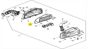ΦΙΛΤΡΟ ΑΕΡΟΣ ΕΣΩΤΕΡΙΚΟ Ν.Τ. SYM GTS 250/300