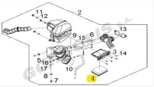 ΦΙΛΤΡΟ ΑΕΡΟΣ ΕΣΩΤΕΡΙΚΟ SYM MAXSYM TL 500 ΑΝΤΑΛΛΑΚΤΙΚΑ