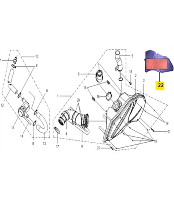 ΦΙΛΤΡΟ ΑΕΡΟΣ ΕΣΩΤΕΡΙΚΟ SYM VS 125/150 SPARE PARTS ΦΙΛΤΡΟ ΑΕΡΟΣ ΕΣΩΤΕΡΙΚΟ SYM VS 125/150 SPARE PARTS