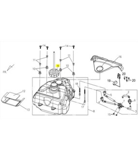 ΤΑΠΑ ΡΕΖΕΡΒΟΥΑΡ SYM QUADLANDER 300 ΑΝΤΑΛΛΑΚΤΙΚΑ