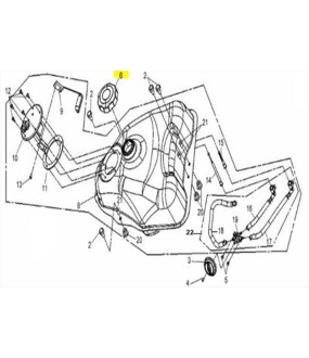 ΤΑΠΑ ΡΕΖΕΡΒΟΥΑΡ SYM QUADRAIDER ΑΝΤΑΛΛΑΚΤΙΚΑ