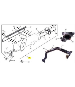 ΕΞΑΤΜΙΣΗ ΚΑΤΑΛΥΤΙΚΗ SYM GTS 250/300 ΑΝΤΑΛΛΑΚΤΙΚΑ