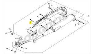 ΚΑΛΥΜΜΑ ΕΞΑΤΜΙΣΗΣ SYM VF 125 ΑΝΤΑΛΛΑΚΤΙΚΑ