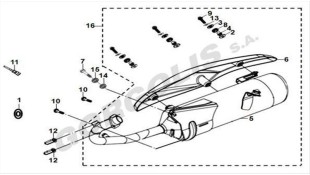 ΚΑΛΥΜΜΑ ΕΞΑΤΜΙΣΗΣ SYM FIDDLE/MIO