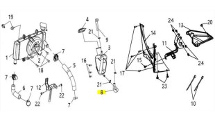 ΣΩΛΗΝΑΣ ΝΕΡΟΥ ΨΥΓΕΙΟΥ SYM VF 185 E5+ SPARE PARTS