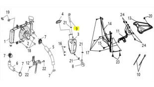 ΣΩΛΗΝΑΣ ΝΕΡΟΥ ΨΥΓΕΙΟΥ SYM VF 185 E5+ SPARE PARTS