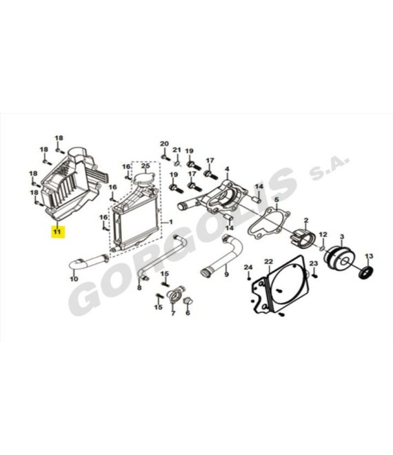 ΚΑΛΥΜΜΑ ΨΥΓΕΙΟΥ SYM JET 14/JET X/SYMPHONY ST SPARE PARTS ΚΑΛΥΜΜΑ ΨΥΓΕΙΟΥ SYM JET 14/JET X/SYMPHONY ST SPARE PARTS