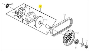 ΤΡΟΧΑΛΙΑ ΕΜΠΡΟΣ SYM MIO 50
