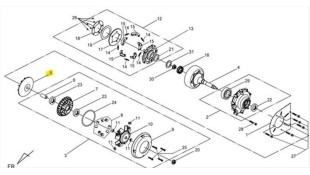 ΡΑΟΥΛΟ ΦΤΕΡΩΤΗ SYM QUADRAIDER 600 ΑΝΤΑΛΛΑΚΤΙΚΑ