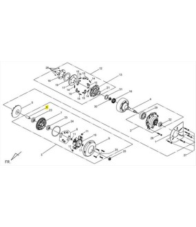 ΔΑΚΤΥΛΙΔΙ ΕΜΠΡΟΣΘΙΟΥ ΦΥΓΟΚΕΝΤΡΙΚΟΥ SYM QUADRAIDER 600 ΑΝΤΑΛΛΑΚΤΙΚΑ