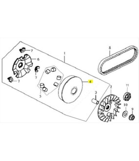 ΡΑΟΥΛΟ ΕΜΠΡΟΣΘΙΟΥ ΦΥΓΟΚΕΝΤΡΙΚΟΥ SYM GTS/HD/JOYRIDE/QUADLANDER
