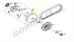 ΡΑΟΥΛΟ ΕΜΠΡΟΣΘΙΟΥ ΦΥΓΟΚΕΝΤΡΙΚΟΥ ΠΛΗΡΕΣ SYM JET/SYMPHONY 125 ΑΝΤΑΛΛΑΚΤΙΚΑ