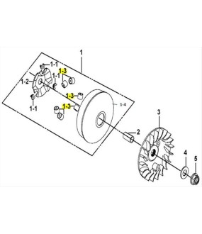 ΜΠΙΛΙΕΣ ΒΑΡΙΑΤΟΡ SYM 25X22 18gr