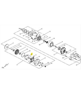 ΜΠΙΛΙΕΣ ΦΥΓΟΚΕΝΤΡΙΚΟΥ ΣΕΤ SYM QUADLANDER 600 ΑΝΤΑΛΛΑΚΤΙΚΑ