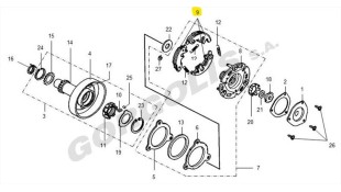 ΣΙΑΓΩΝΕΣ ΑΜΠΡΑΓΙΑΖ (ΣΕΤ ΜΕ ΒΑΣΗ) SYM VF 125 