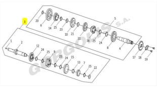 ΑΞΟΝΑΣ ΠΡΩΤΕΥΩΝ ΠΛΗΡΕΣ SYM VF 185 E5 ΑΝΤΑΛΛΑΚΤΙΚΑ