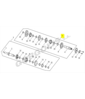ΑΞΟΝΑΣ ΚΙΝΗΣΗΣ ΠΛΗΡΕΣ SYM VF 185 E5