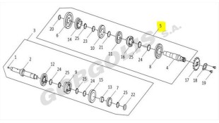 ΑΞΟΝΑΣ ΚΙΝΗΣΗΣ ΠΛΗΡΕΣ SYM VF 185 E5