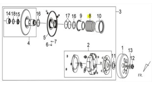 ΕΛΑΤΗΡΙΟ ΟΠΙΣΘΙΟΥ ΦΥΓΟΚΕΝΤΡΙΚΟΥ SYM