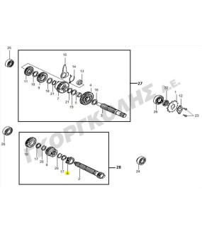 ΓΡΑΝΑΖΙ 2ας ΠΡΩΤΕΥΩΝ (17T) SYM VF 125 ΑΝΤΑΛΛΑΚΤΙΚΑ