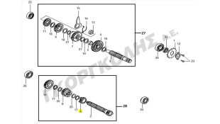 ΓΡΑΝΑΖΙ 2ας ΠΡΩΤΕΥΩΝ (17T) SYM VF 125 ΑΝΤΑΛΛΑΚΤΙΚΑ